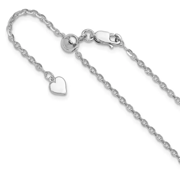 Leslie's Sterling Silver Adjustable 2mm Cable Chain Spencer's Jewelers Athens, GA
