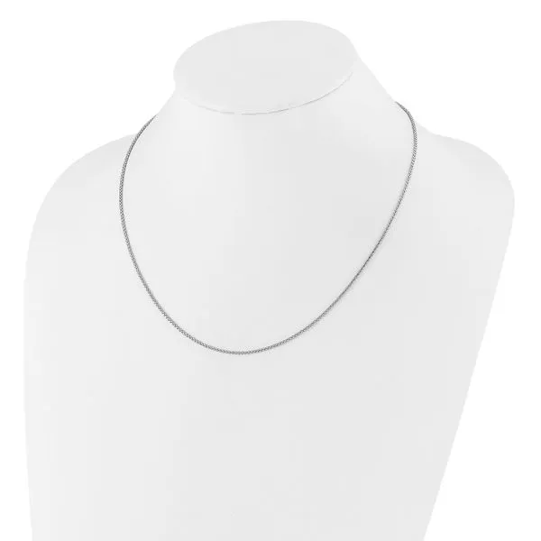 Leslie's Sterling Silver Adjustable 1.4mm Popcorn Chain Image 3 Spencer's Jewelers Athens, GA