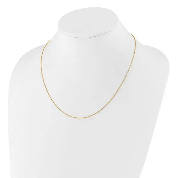 Leslie's Sterling Silver Gold-plated Adjustable .95mm Rolo Chain Image 3 Grayson & Co. Jewelers Iron Mountain, MI