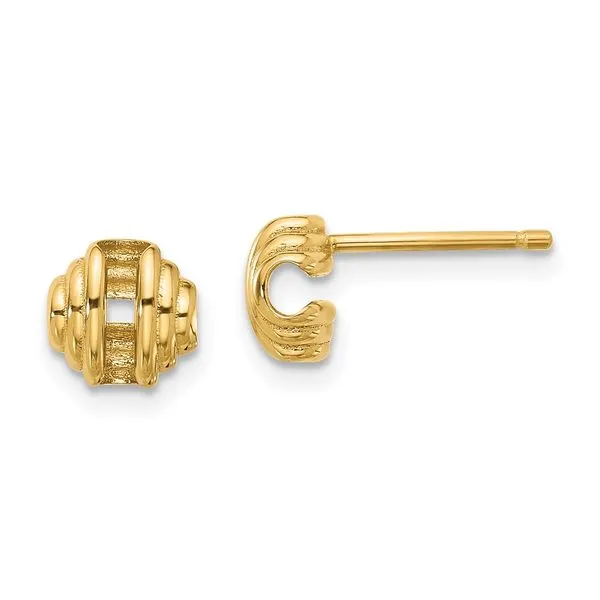 Leslie's 14K Polished Post Earrings Spath Jewelers Bartow, FL