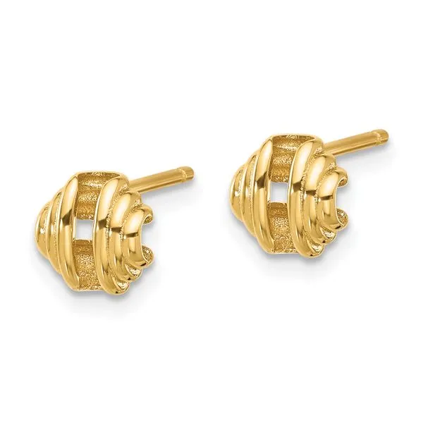 Leslie's 14K Polished Post Earrings Image 2 Tidwells of Greenwood Greenwood, SC