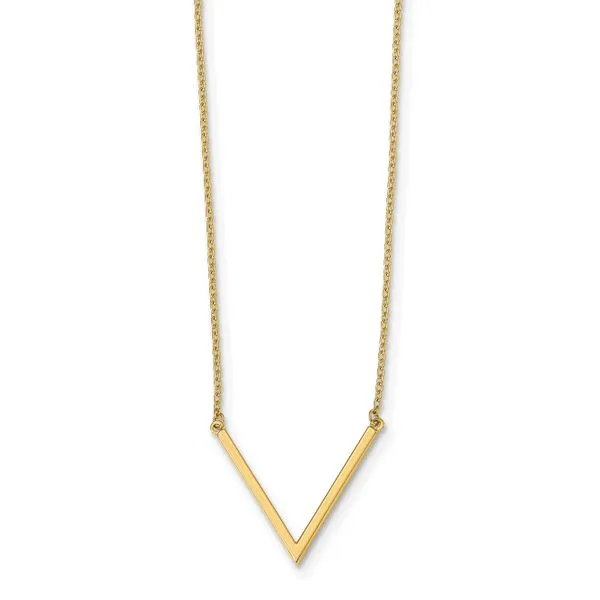 Leslie's 14K Polished with 1 in ext. Necklace Image 2 Peran & Scannell Jewelers Houston, TX