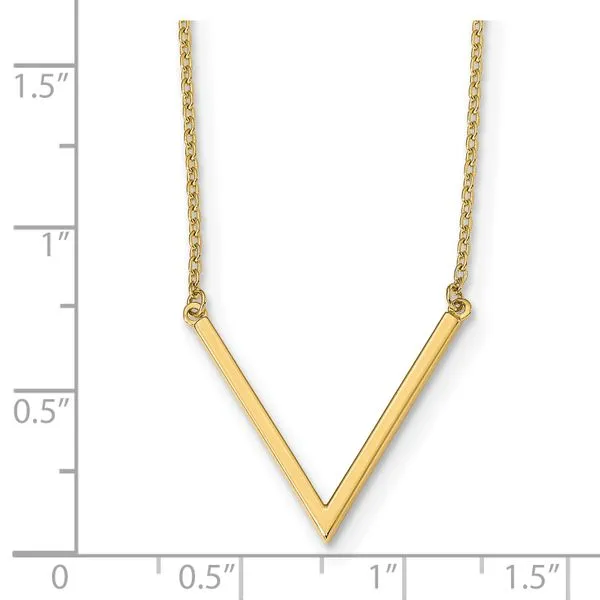 Leslie's 14K Polished with 1 in ext. Necklace Image 3 Peran & Scannell Jewelers Houston, TX