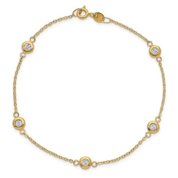 14K Two-Tone Gold Polished Bracelet Image 3 Diamond Design Jewelers Somerset, KY