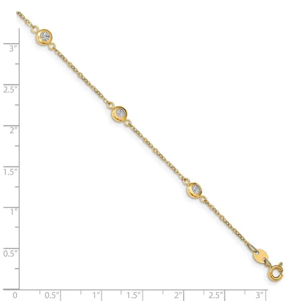 14K Two-Tone Gold Polished Bracelet Image 4 Diamond Design Jewelers Somerset, KY