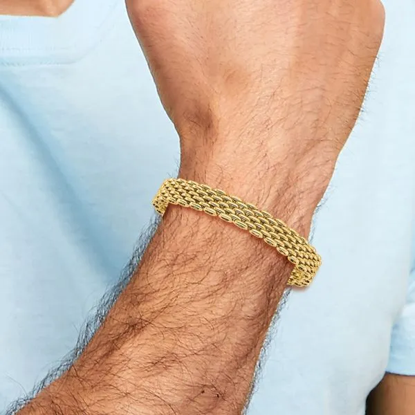 Leslie's 14K Polished Fancy Bracelet Image 4 Mitchell's Jewelry Norman, OK