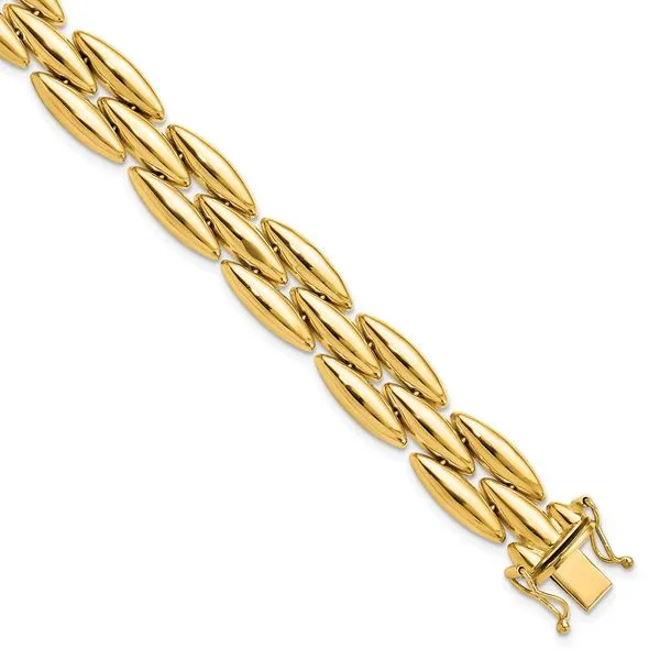Leslie's 14k Polished Fancy Link Bracelet Johnson Jewellers Lindsay, ON