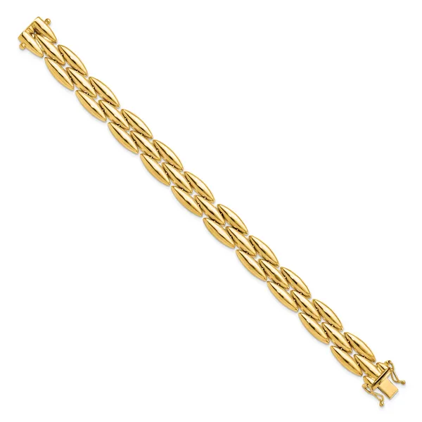 Leslie's 14k Polished Fancy Link Bracelet Image 2 Johnson Jewellers Lindsay, ON