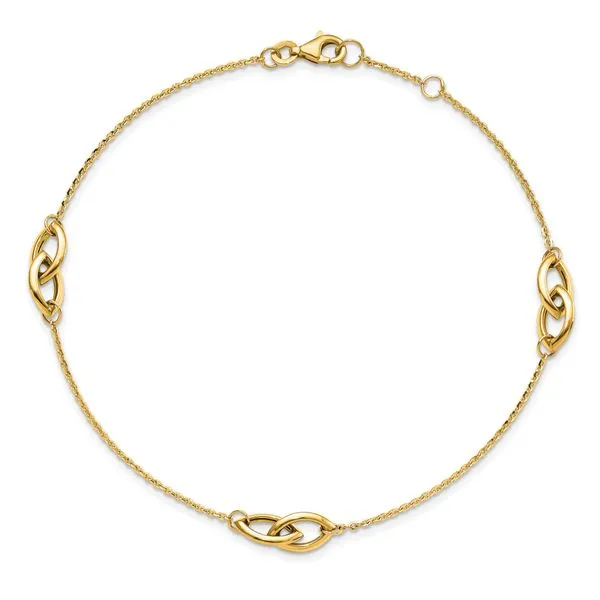 Leslie's 14K Polished w/ .5in ext. Anklet Image 4 Spencer's Jewelers Athens, GA