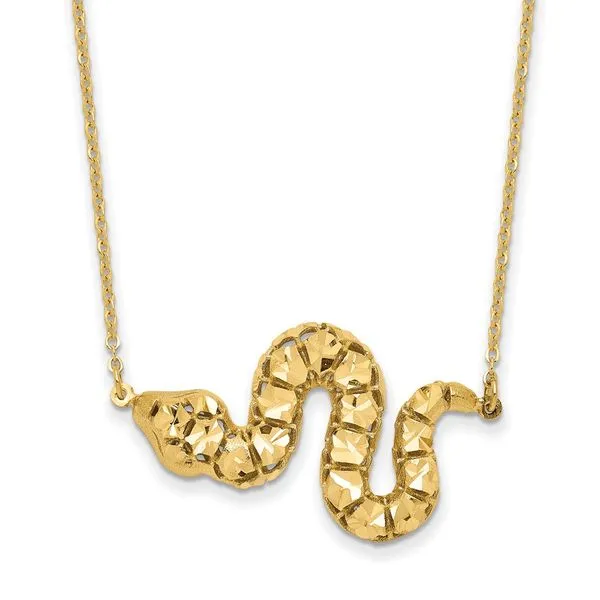 Leslie's 14k D/C Snake Necklace Diamond Design Jewelers Somerset, KY