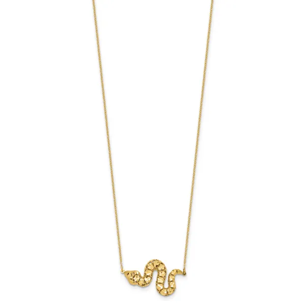 Leslie's 14k D/C Snake Necklace Image 3 Jewelry Design Studio Jensen Beach, FL