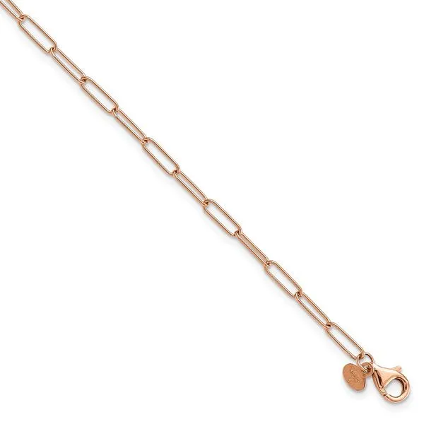 Leslie's 14K Rose Gold Polished Fancy Link Anklet J. Garett Jewelers Wilmington, NC