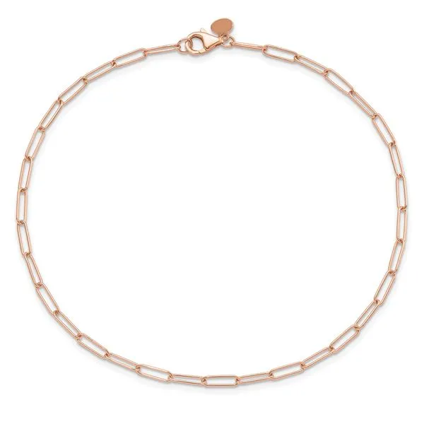 Leslie's 14K Rose Gold Polished Fancy Link Bracelet Image 4 Diamond Design Jewelers Somerset, KY