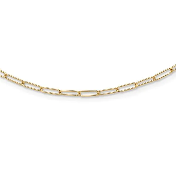 Leslie's 14K Polished Fancy Link Necklace Barnett Jewelers Jacksonville, FL