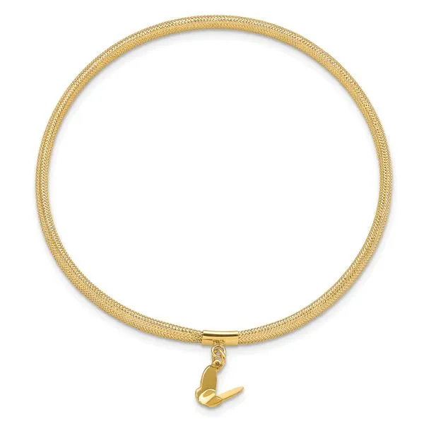 Leslie's 14k Polished Butterfly Stretch Bracelet Image 2 Mitchell's Jewelry Norman, OK