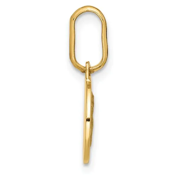 Leslie's 14k Polished and Matte Angel Pendant Image 2 Diamond Design Jewelers Somerset, KY