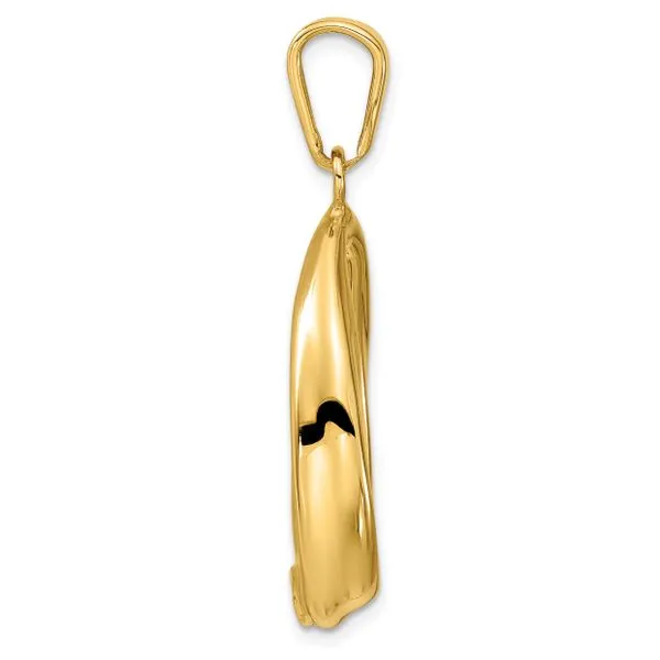 Leslie's 14k Polished Open Teardrop Pendant Image 2 Diny's Jewelers Middleton, WI
