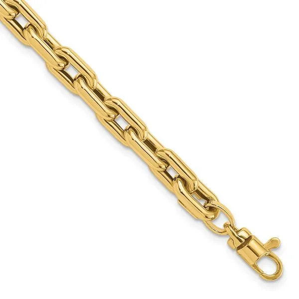 Leslie's 14K Polished Fancy Link Bracelet Johnson Jewellers Lindsay, ON