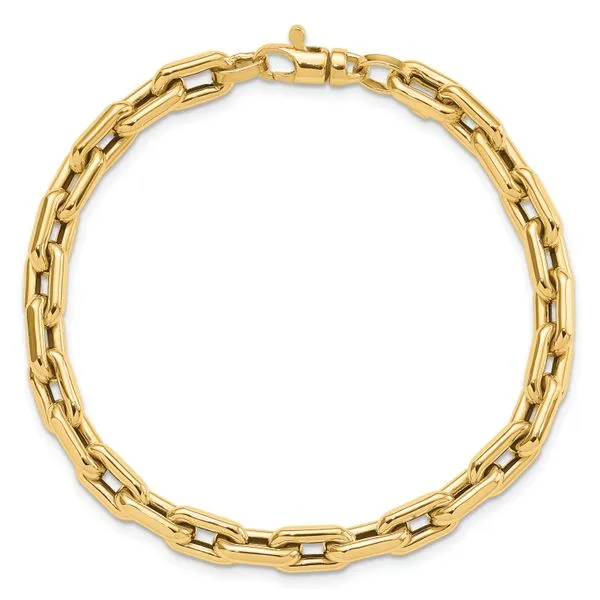 Leslie's 14K Polished Fancy Link Bracelet Image 4 Johnson Jewellers Lindsay, ON
