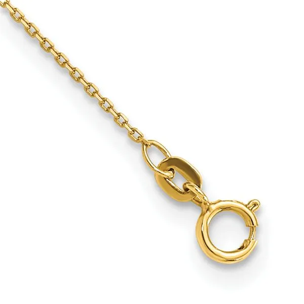 Leslie's 14K Polished and Filigree Flower Stations with 1in. ext. Necklace Image 3 Diny's Jewelers Middleton, WI