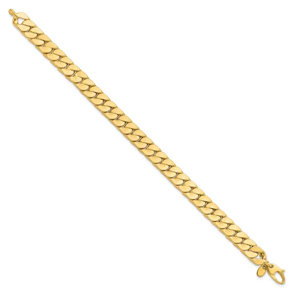 Leslie's 14K Polished Fancy Curb Bracelet Image 2 Johnson Jewellers Lindsay, ON
