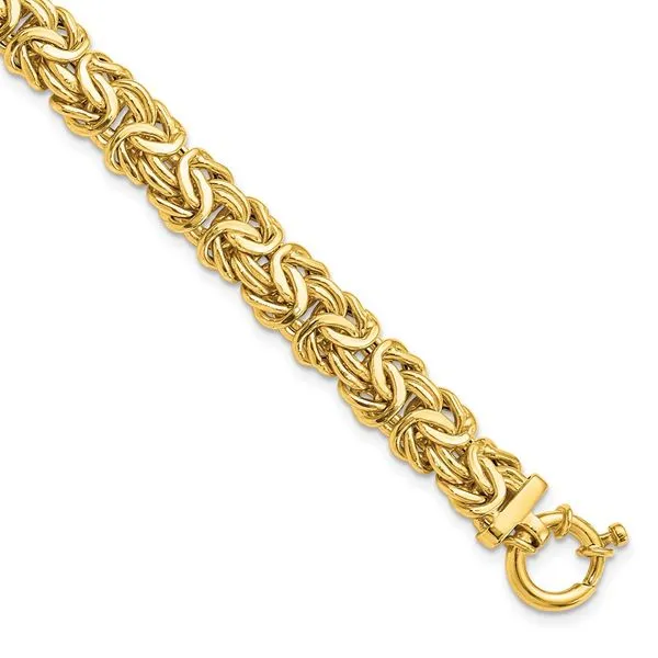 Leslie's 14K Polished Fancy Link Bracelet Johnson Jewellers Lindsay, ON