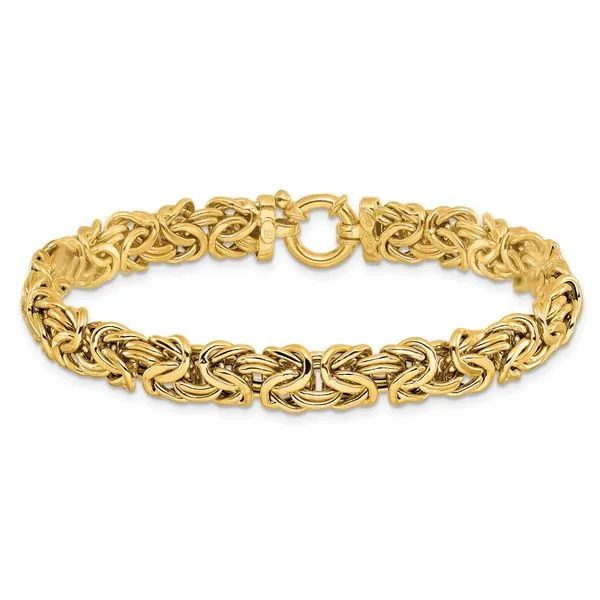 Leslie's 14K Polished Fancy Link Bracelet Image 3 Johnson Jewellers Lindsay, ON