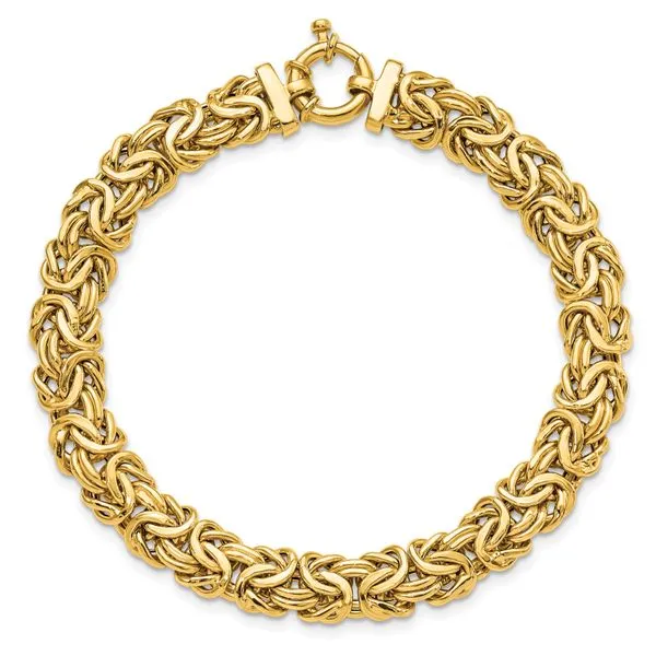 Leslie's 14K Polished Fancy Link Bracelet Image 4 Johnson Jewellers Lindsay, ON