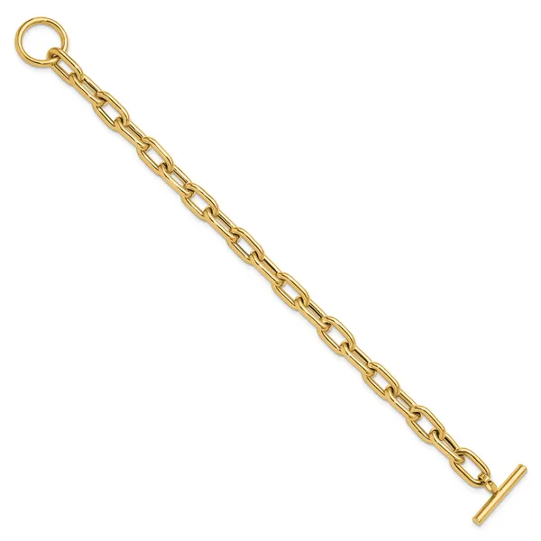 Leslie's 14K Polished Fancy Toggle Link Bracelet Image 2 Johnson Jewellers Lindsay, ON
