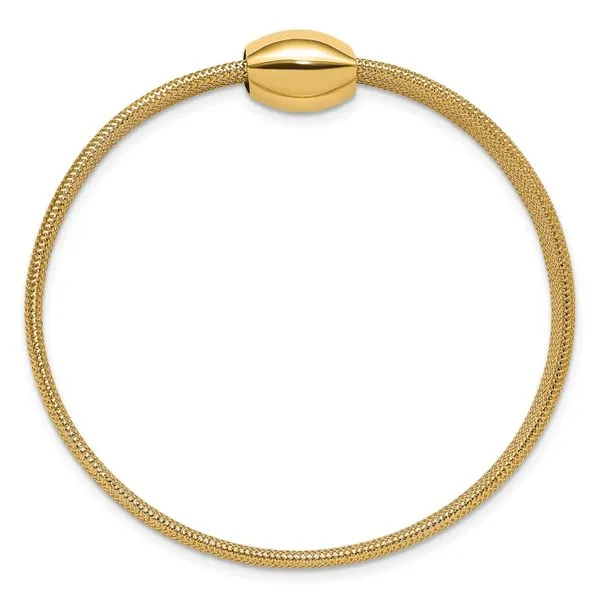 Leslie's 14K Mesh Slip-on Stretch Bracelet Image 2 Tidwells of Greenwood Greenwood, SC