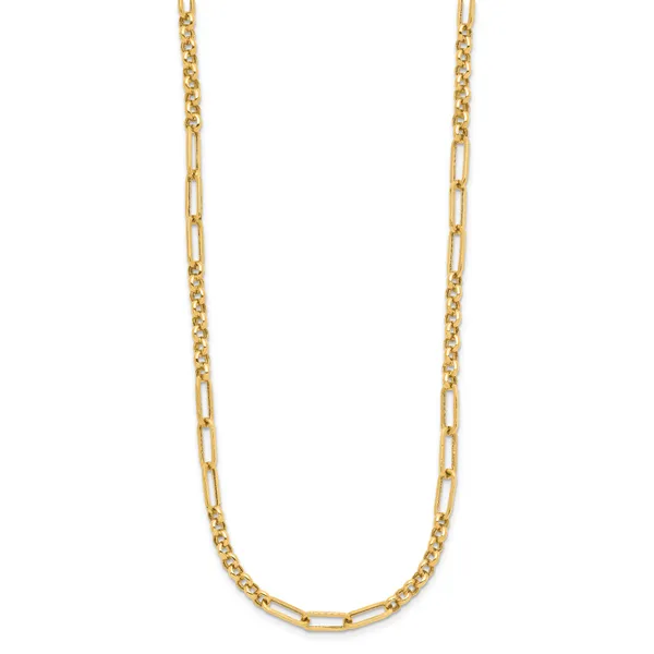 Leslie's 14K Polished Fancy Link Necklace Image 2 Jerald Jewelers Latrobe, PA