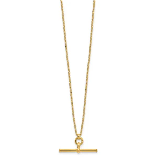 Leslie's 14K Polished Bar w/1.5in ext. Necklace Image 2 Atlanta West Jewelry Douglasville, GA