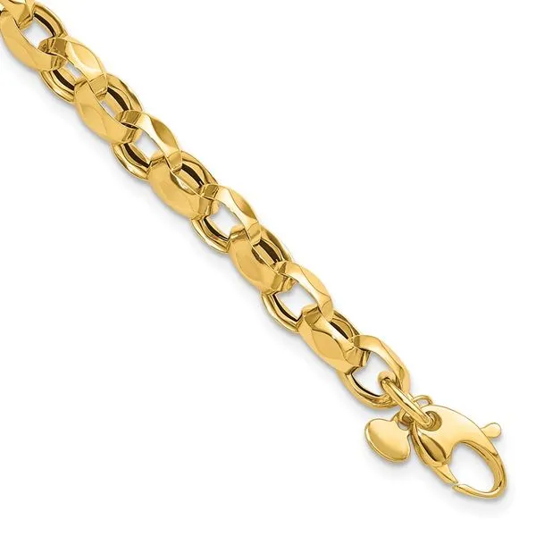Leslie's 14K Polished Fancy Link Bracelet Spath Jewelers Bartow, FL