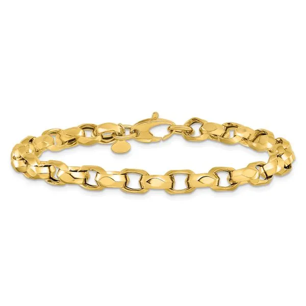 Leslie's 14K Polished Fancy Link Bracelet Image 3 Spath Jewelers Bartow, FL