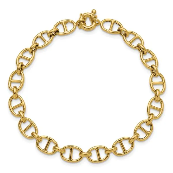 Leslie's 14K Polished Fancy Link Bracelet Image 4 Atlanta West Jewelry Douglasville, GA
