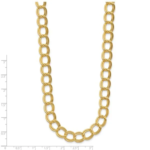Leslie's 14K Polished Fancy Link Necklace Image 4 John E. Koller Jewelry Designs owasso, OK