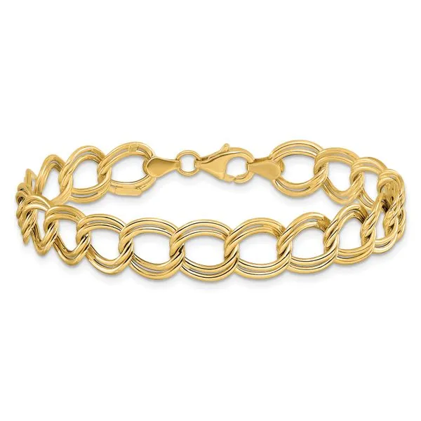 Leslie's 14K Polished Fancy Link Bracelet Image 3 Atlanta West Jewelry Douglasville, GA