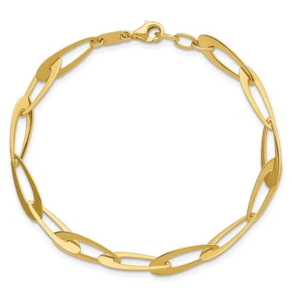 Leslie's 14K Polished Fancy Link w/.25in ext. Bracelet Image 4 Tidwells of Greenwood Greenwood, SC