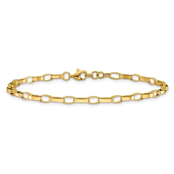 Leslie's 14K Polished Fancy Link with .5in ext. Bracelet Image 3 Atlanta West Jewelry Douglasville, GA