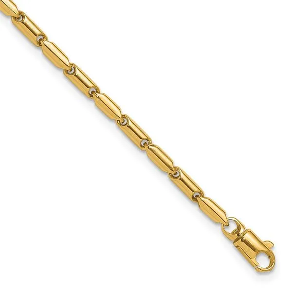 Leslie's 14K Polished Fancy Link Bracelet Morin Jewelers Southbridge, MA