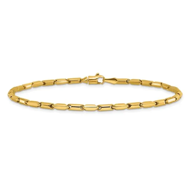 Leslie's 14K Polished Fancy Link Bracelet Image 3 Morin Jewelers Southbridge, MA