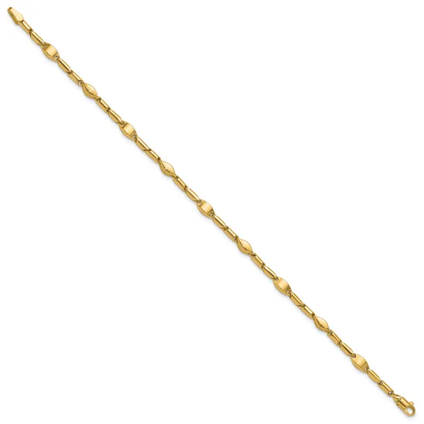 Leslie's 14K Polished Fancy Link Bracelet Image 2 Diny's Jewelers Middleton, WI