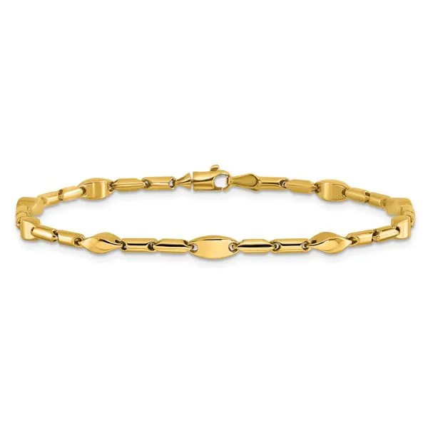 Leslie's 14K Polished Fancy Link Bracelet Image 3 Spath Jewelers Bartow, FL