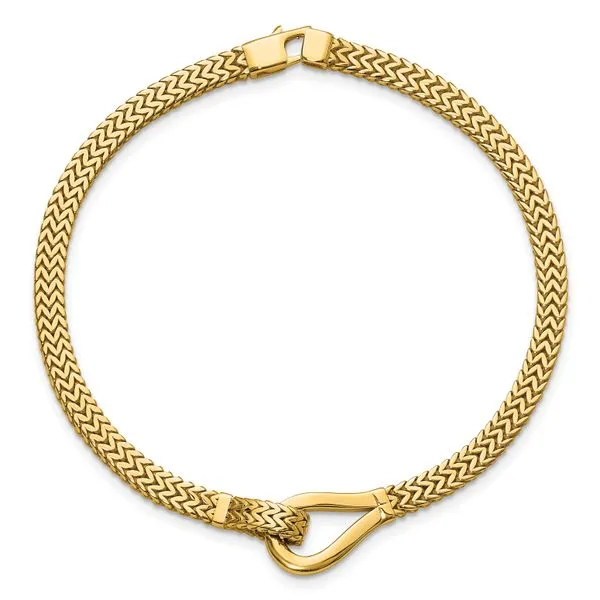 Leslie's 14K Polished Fancy Buckle Bracelet Image 4 Morin Jewelers Southbridge, MA