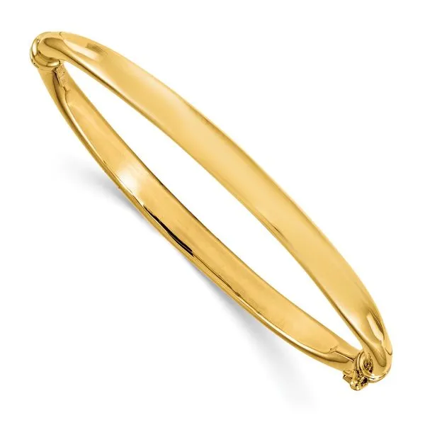 Leslie's 14K Polished Hinged Bangle Spencer's Jewelers Athens, GA