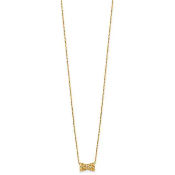 Leslie's 14K Polished Fancy Necklace Image 2 Gaines Jewelry FLINT, MI