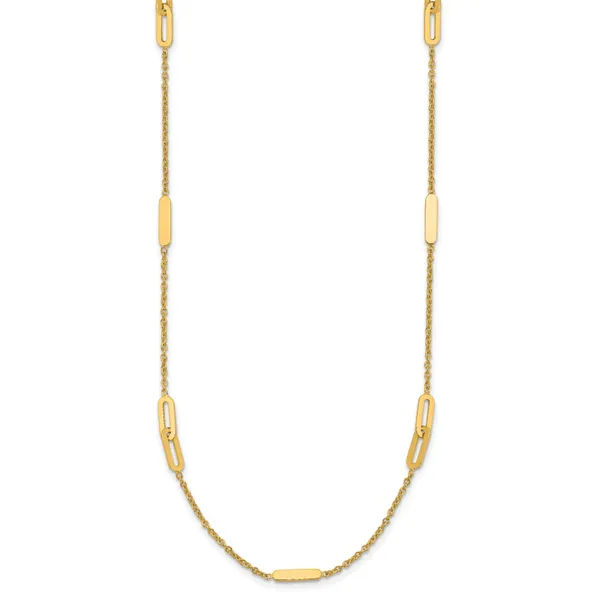Leslie's 14K Polished Fancy Link with 2in ext. Necklace Image 2 Spath Jewelers Bartow, FL