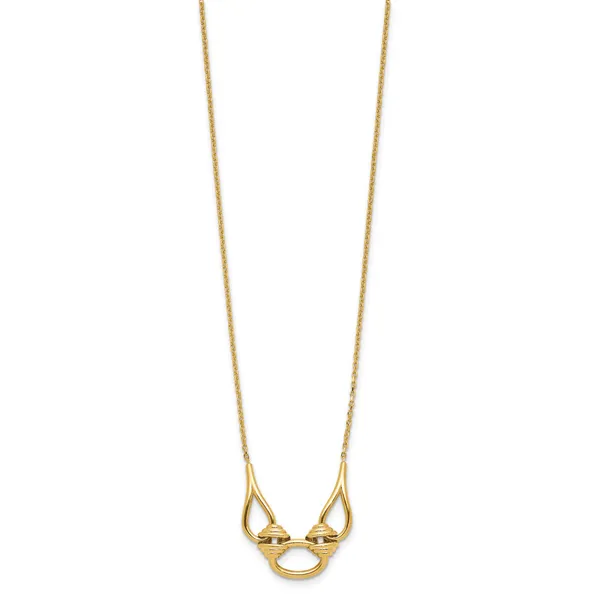 Leslie's 14K Polished Fancy with 2in ext. Necklace Image 2 Jerald Jewelers Latrobe, PA