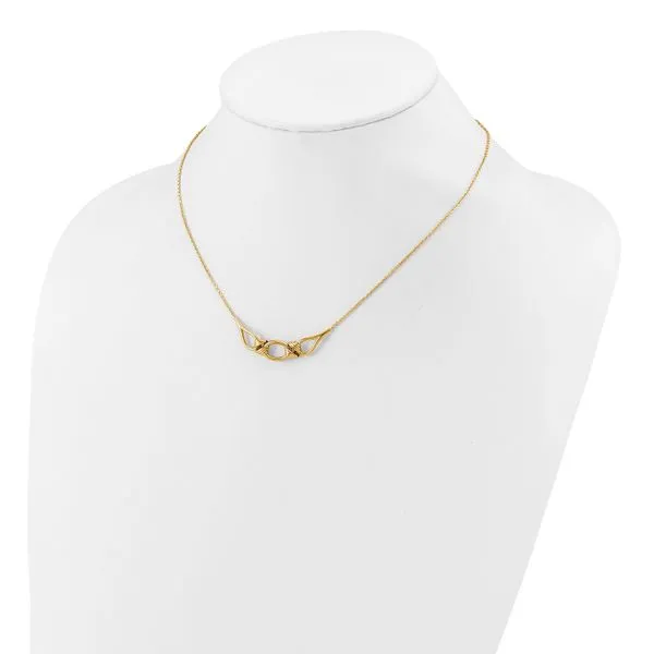 Leslie's 14K Polished Fancy with 2in ext. Necklace Image 3 Jerald Jewelers Latrobe, PA