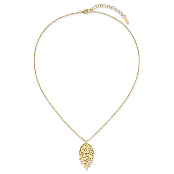 Leslie's 14K Polished Fancy with 2in ext. Necklace Image 4 J. West Jewelers Round Rock, TX